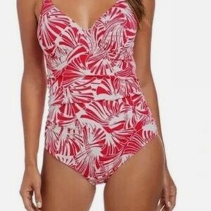 Fantasie Red and White One Piece Swimsuit